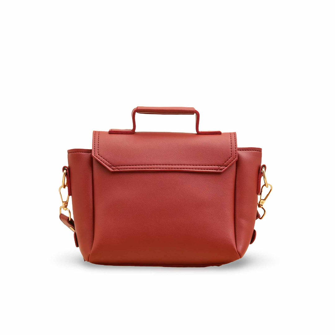 Maroon Formal Hand Bag For Ladies P56253