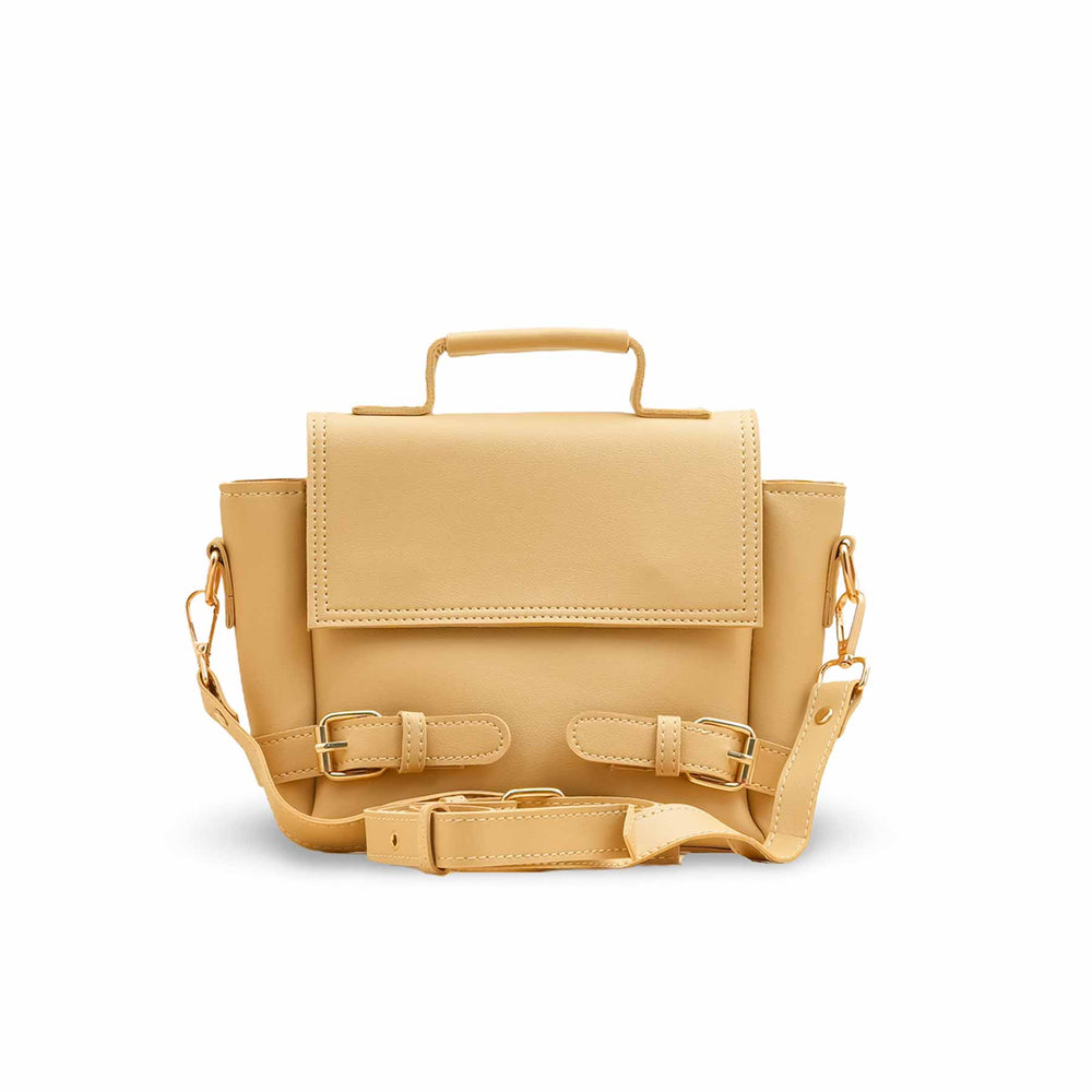 Beige Formal Hand Bag For Ladies P56253