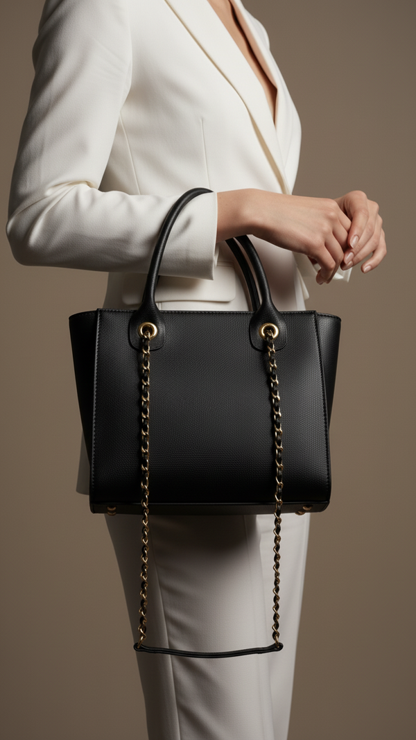 Black Formal Hand Bag For Women P56254