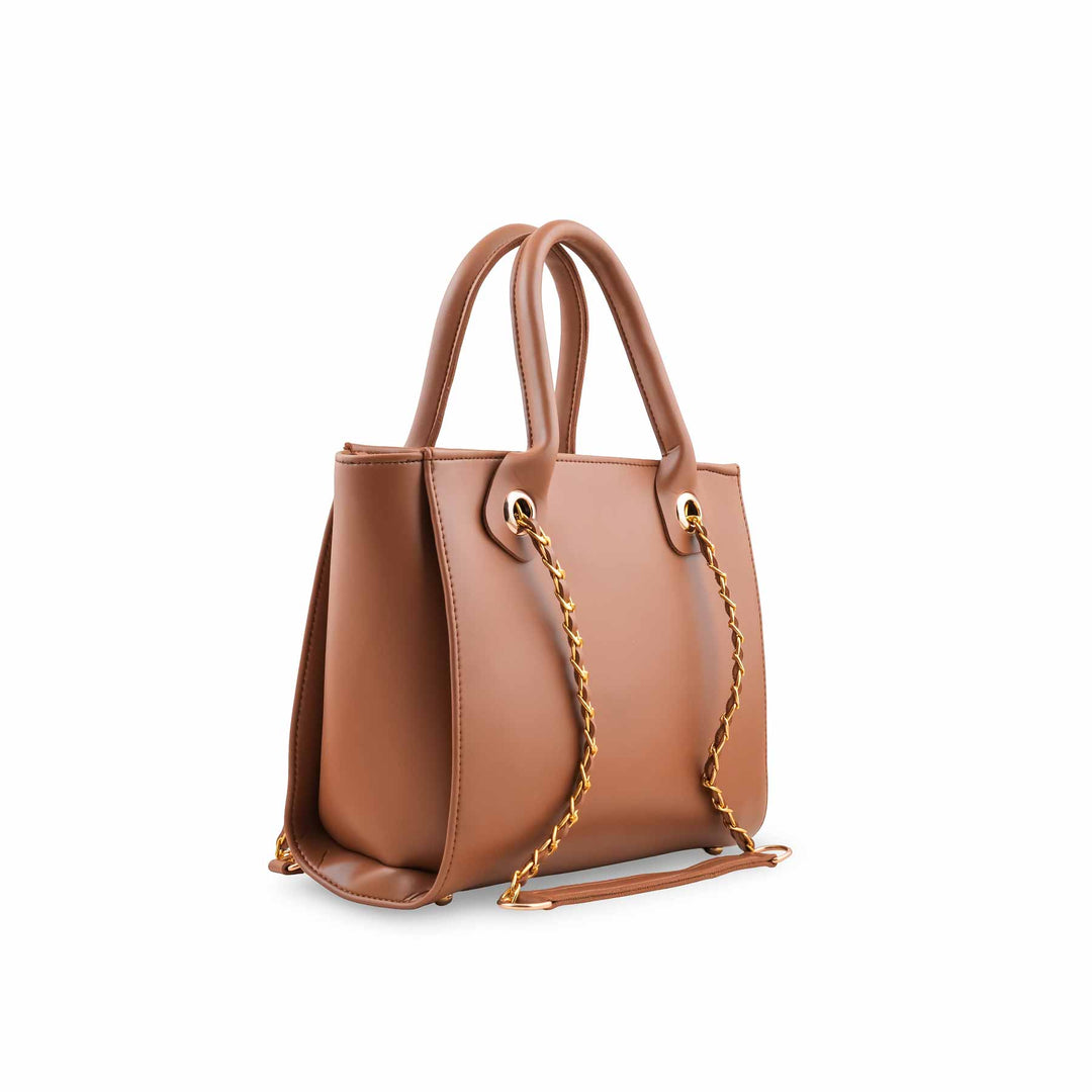 Mustard Formal Hand Bag For Women P56254