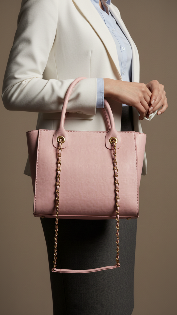 Pink Formal Hand Bag For Women P56254