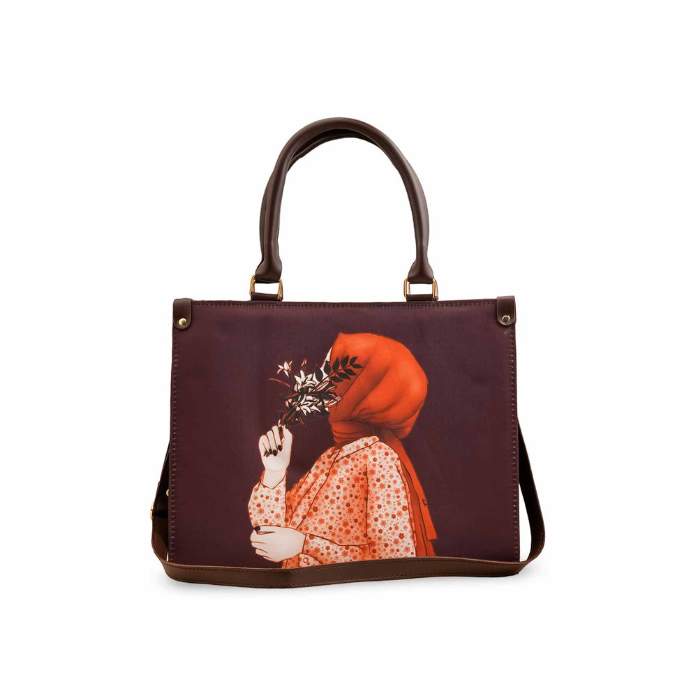 Brown Casual Shoulder Bag For Women P56257