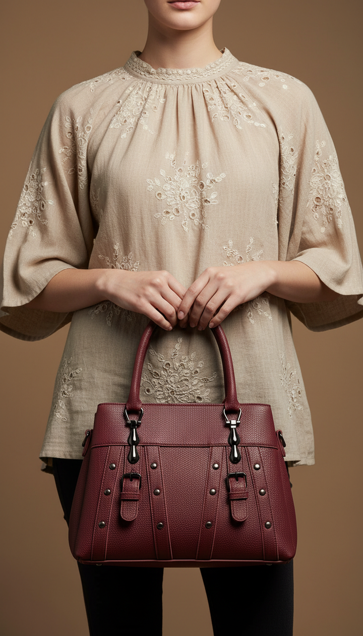 Lilac Casual Hand Bag For Women P56259