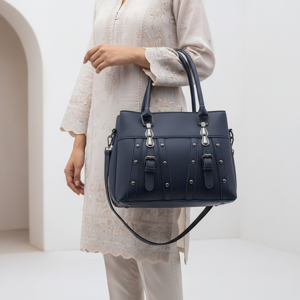 Blue Casual Hand Bag For Women P56259