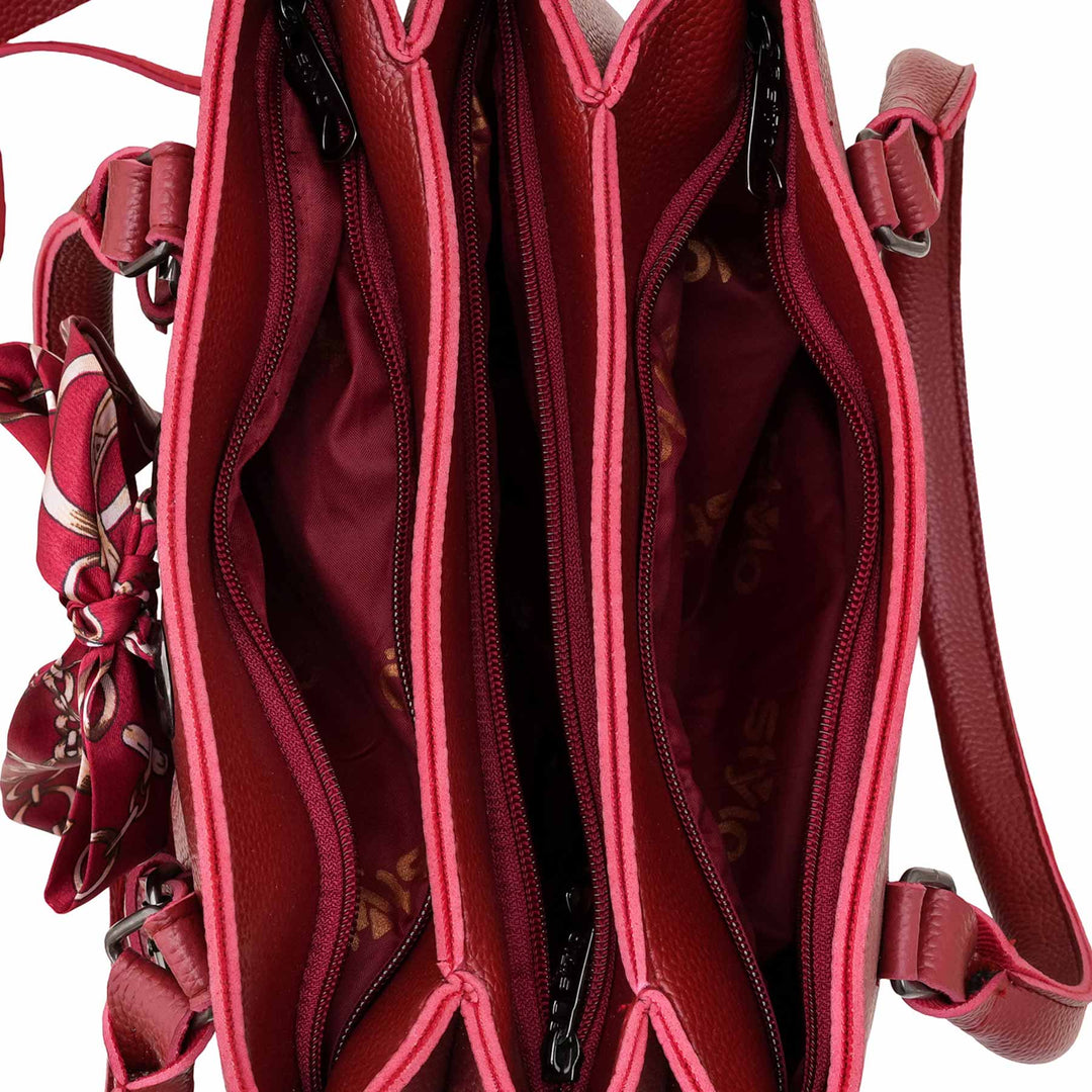 Maroon Casual Hand Bag For Women P56260