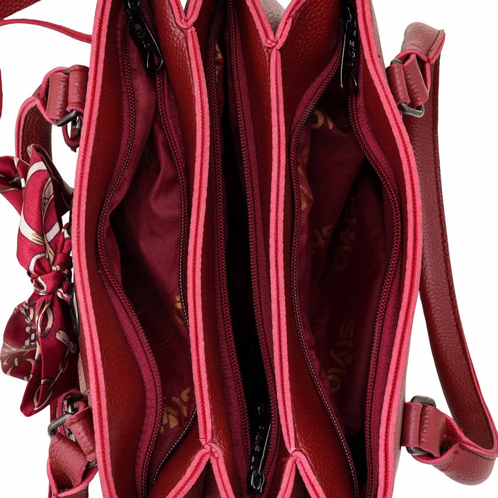 Maroon Casual Hand Bag For Women P56260