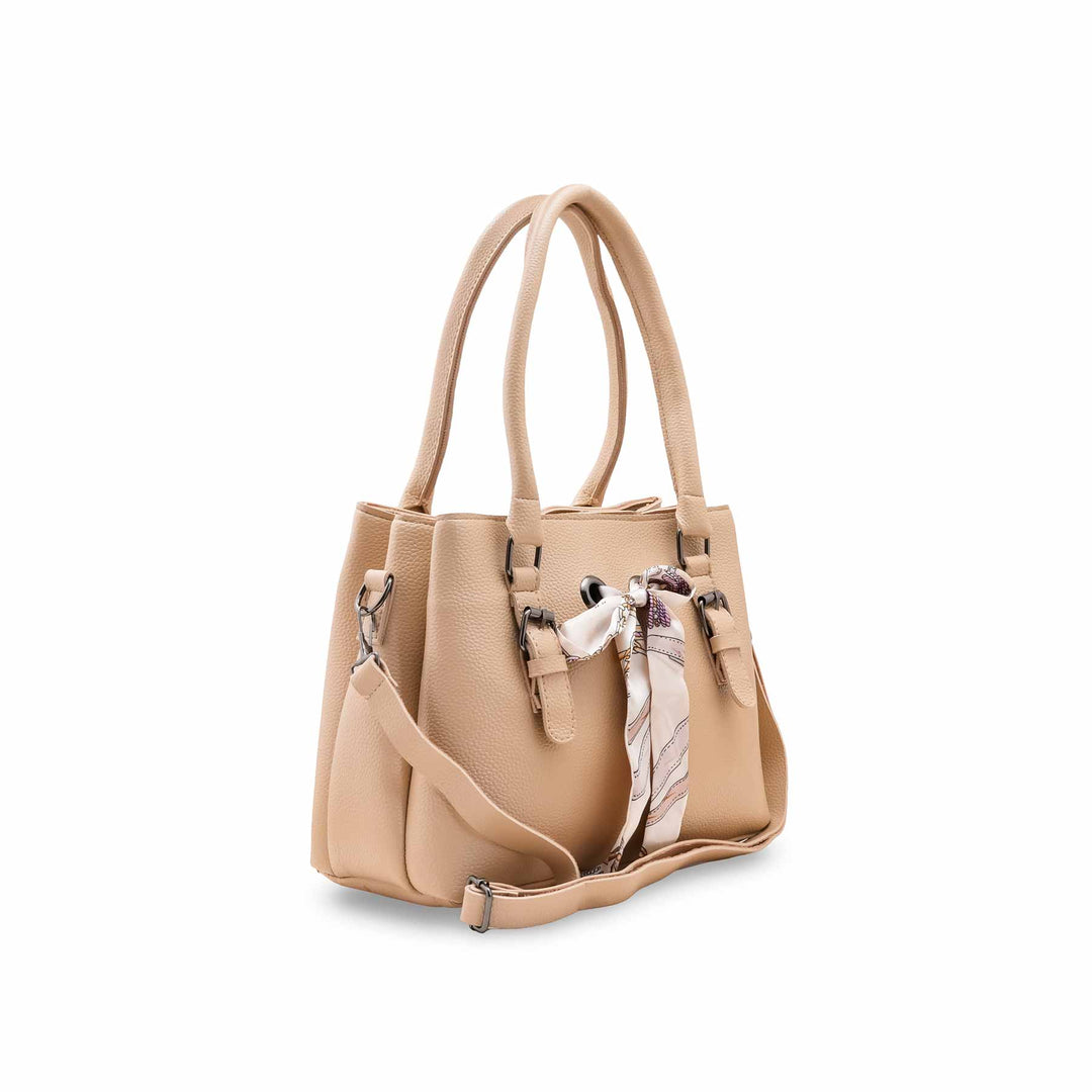 Beige Casual Hand Bag For Women P56260