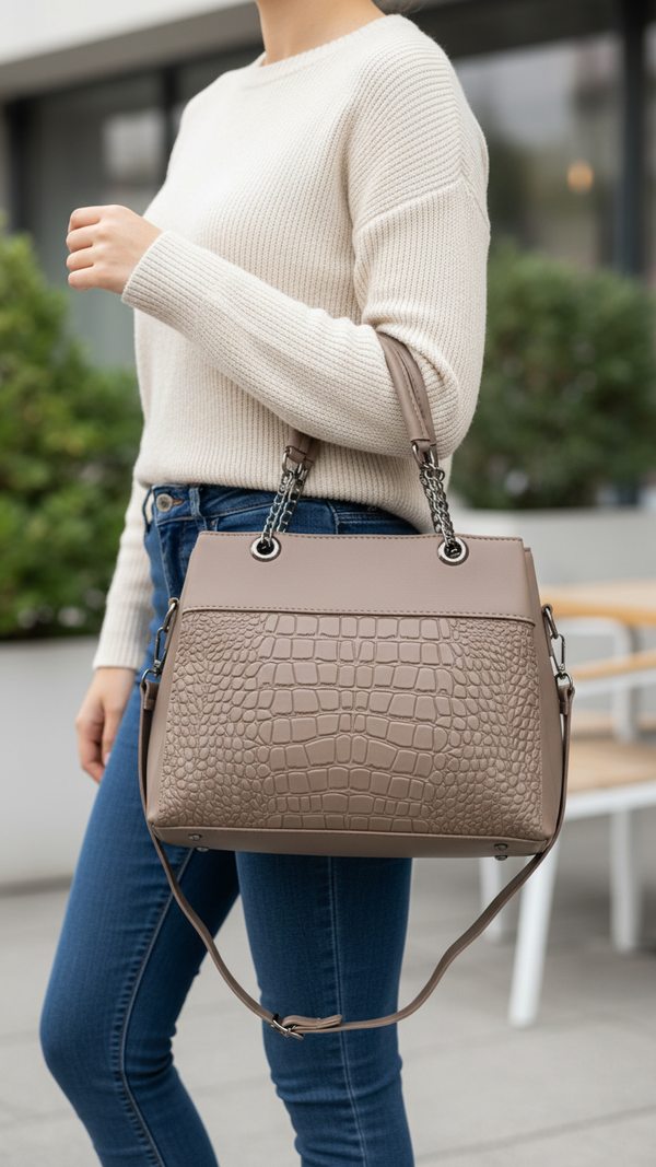 Green Casual Hand Bag For Women P56263