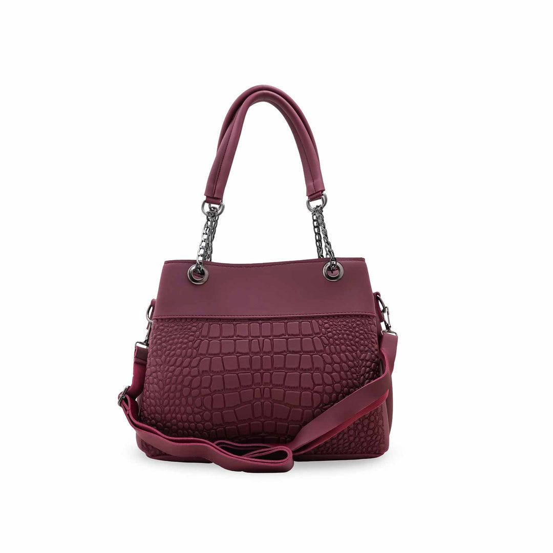 Maroon Casual Hand Bag For Women P56263
