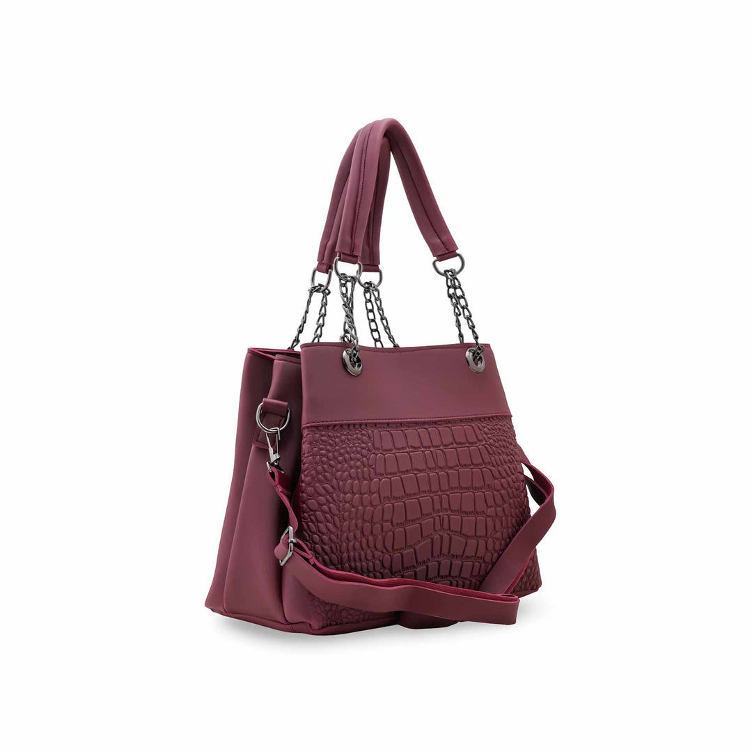 Maroon Casual Hand Bag For Women P56263
