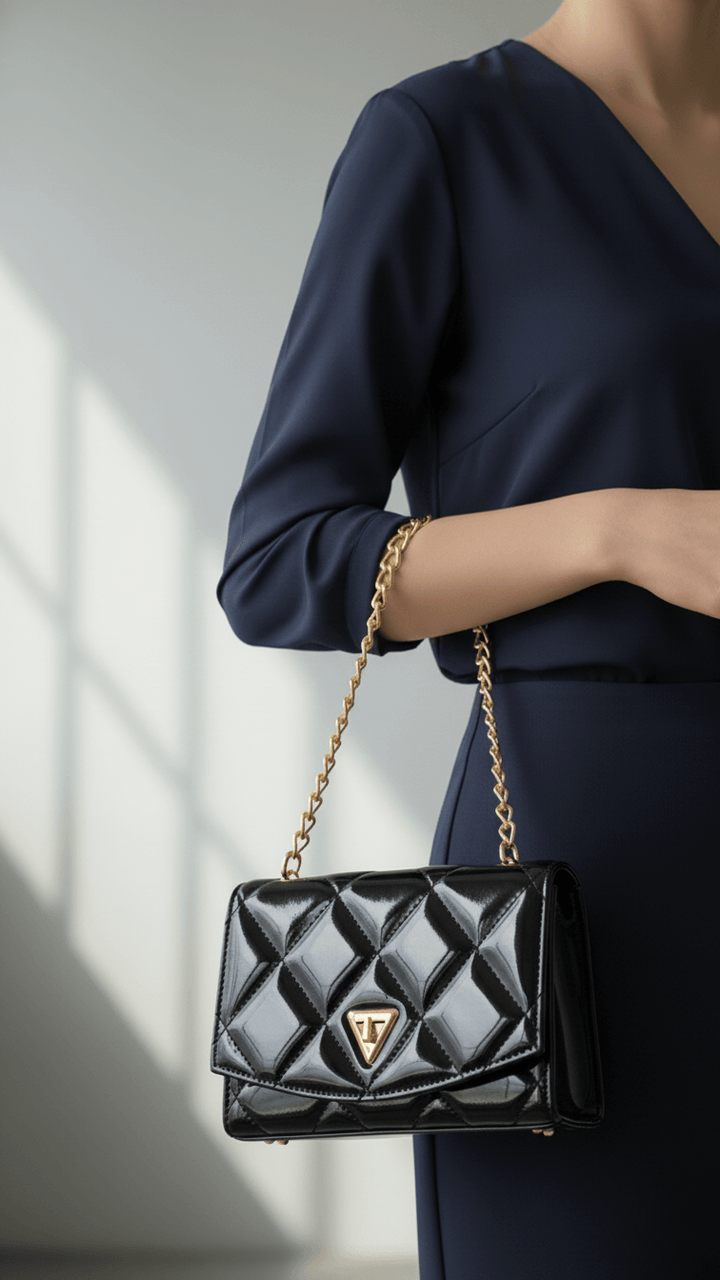 Black Casual Shoulder Bag For Ladies P56267