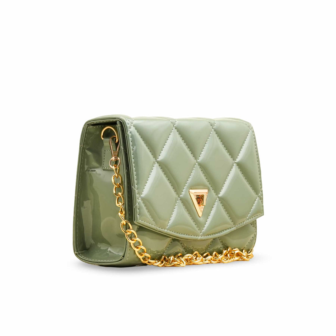 Green Casual Shoulder Bag For Ladies P56267