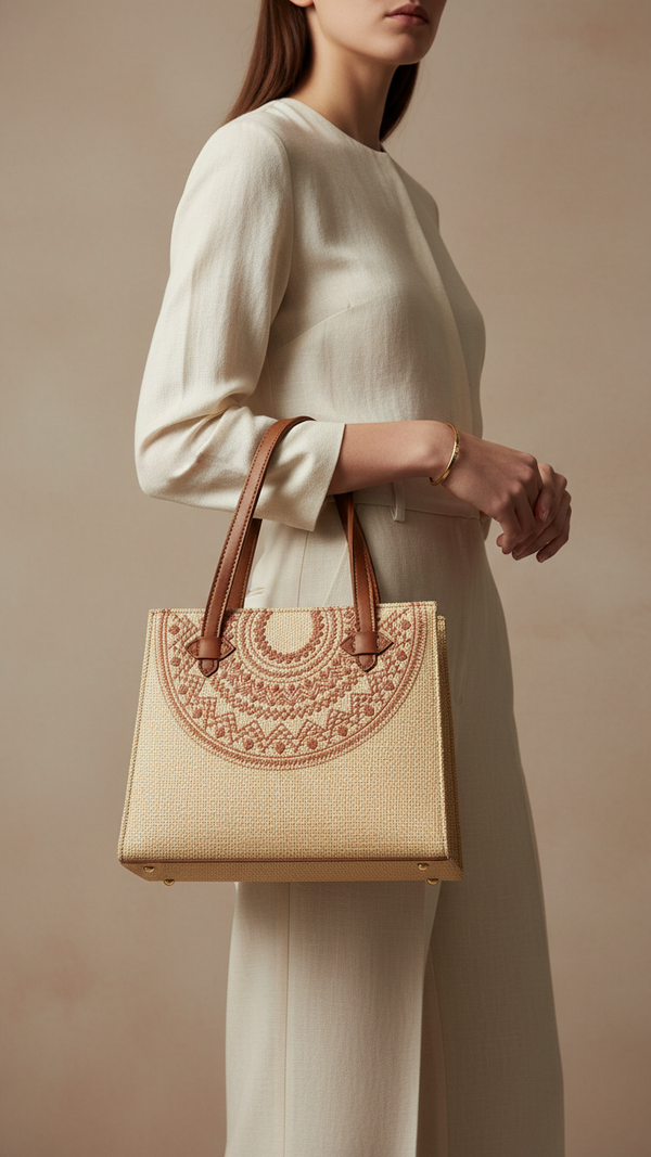 Fawn Casual Hand Bag For Ladies P56272