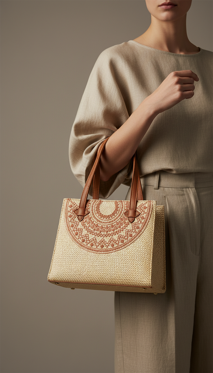 Fawn Casual Hand Bag For Ladies P56272