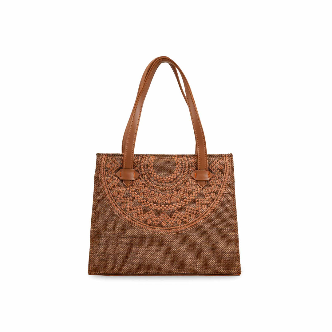 Brown Casual Hand Bag For Ladies P56272