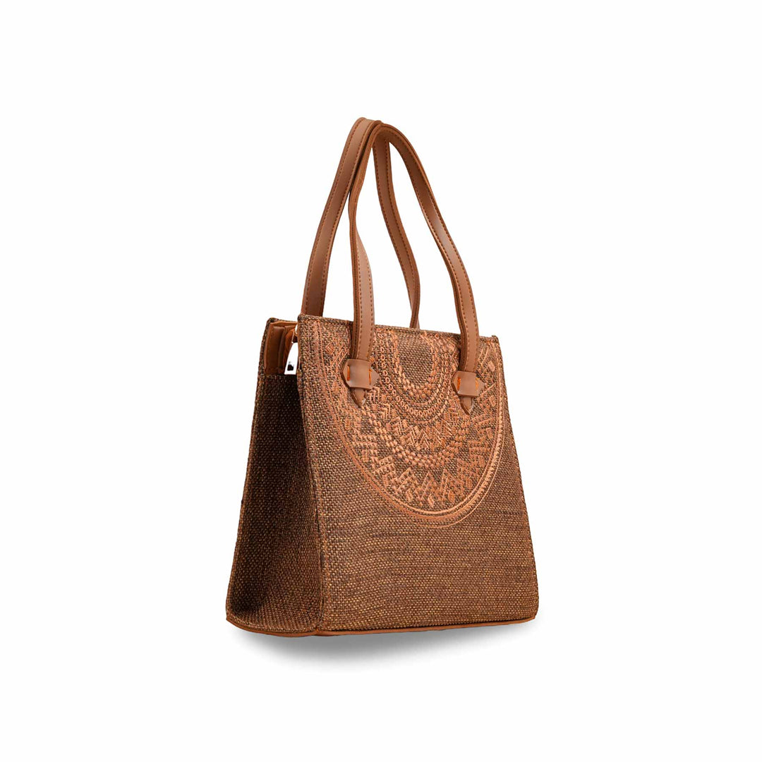 Brown Casual Hand Bag For Ladies P56272