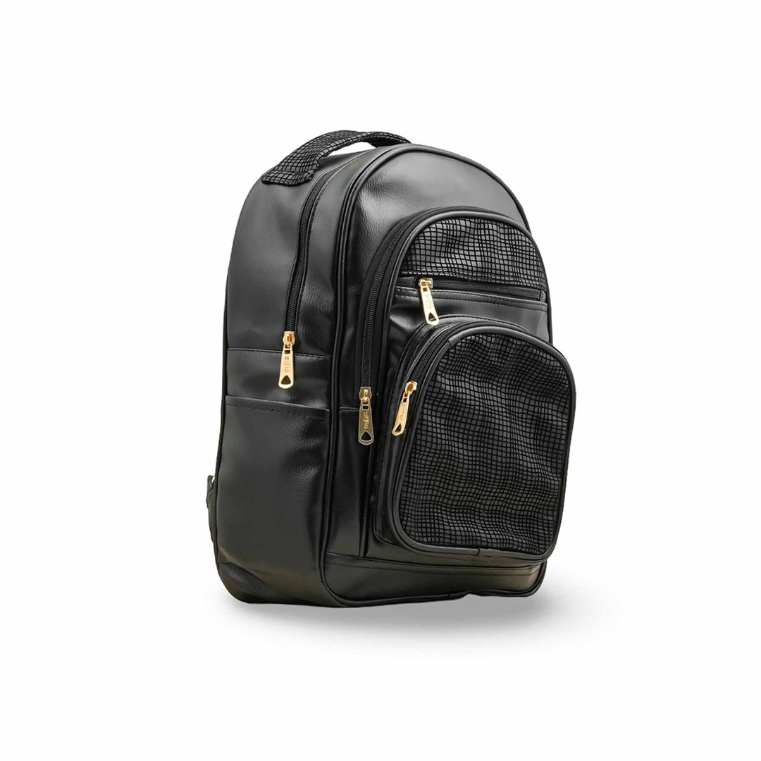 Black Casual Backpack For Women P56273