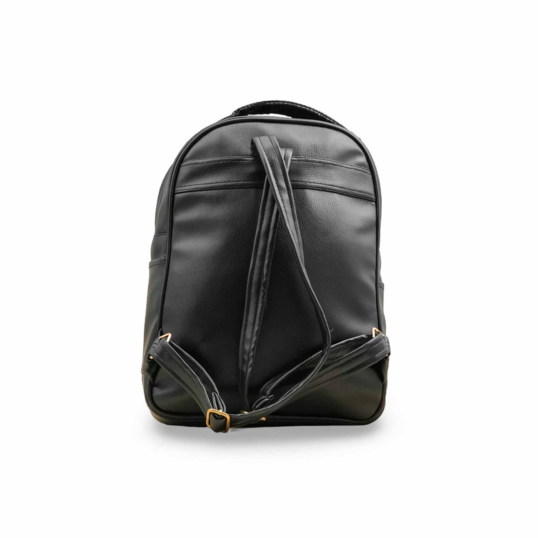 Black Casual Backpack For Women P56273