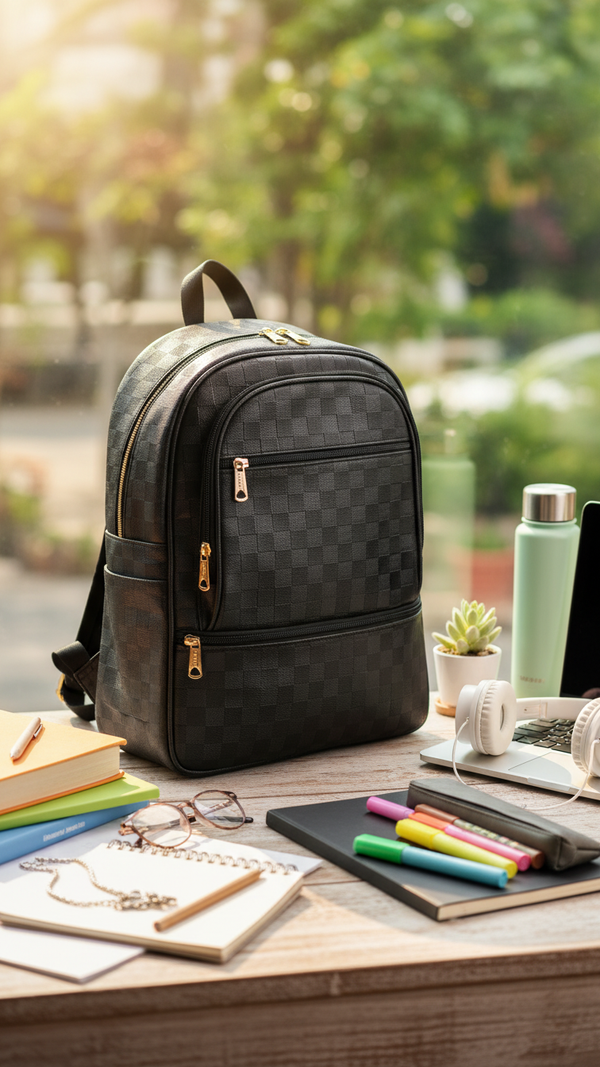 Black Casual Backpack P56274