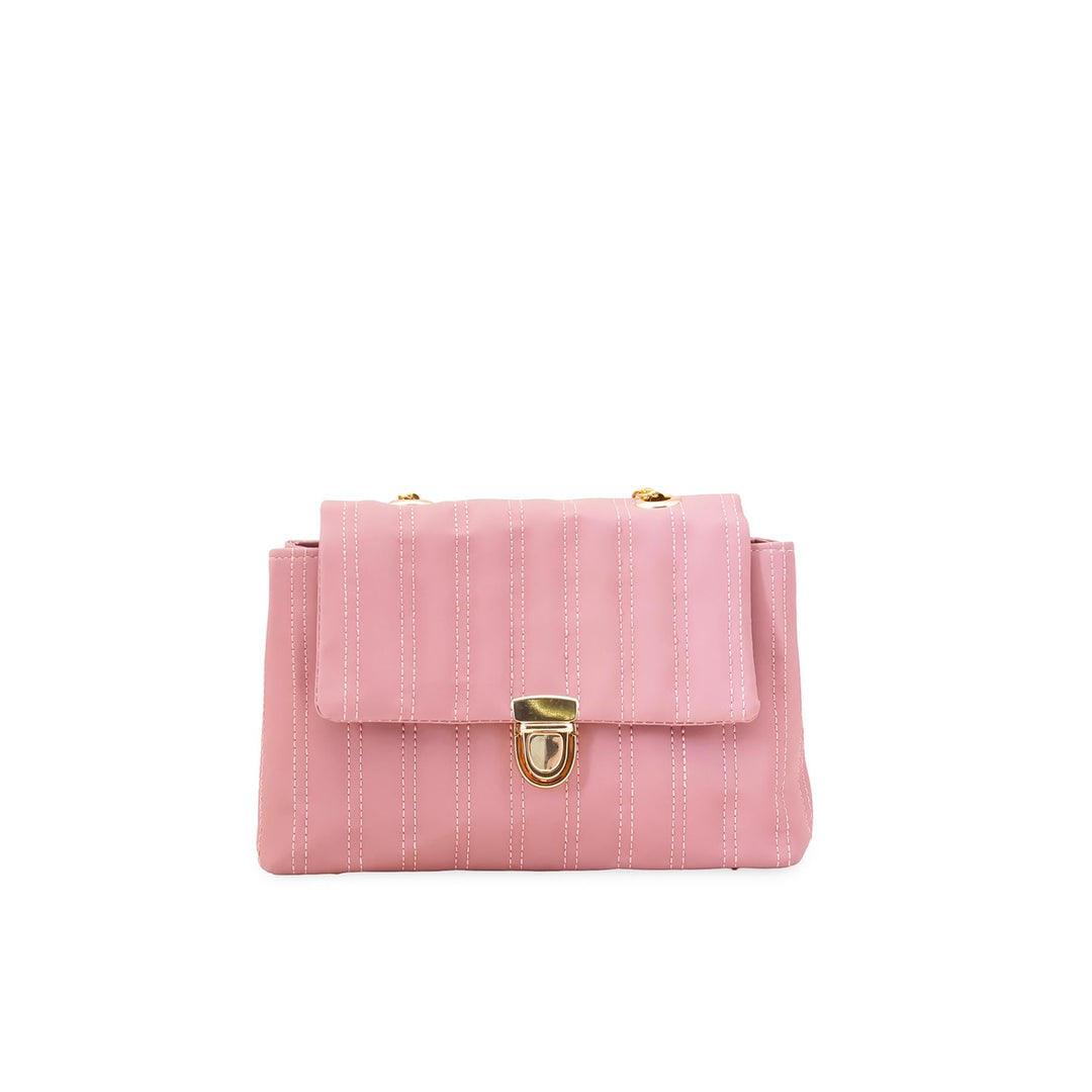 Peach Casual Shoulder Bag For Women P56286