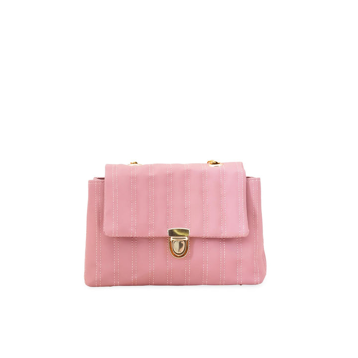 Peach Casual Shoulder Bag For Women P56286
