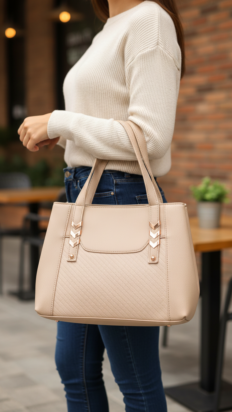 Fawn Casual Hand Bag For Women P56287