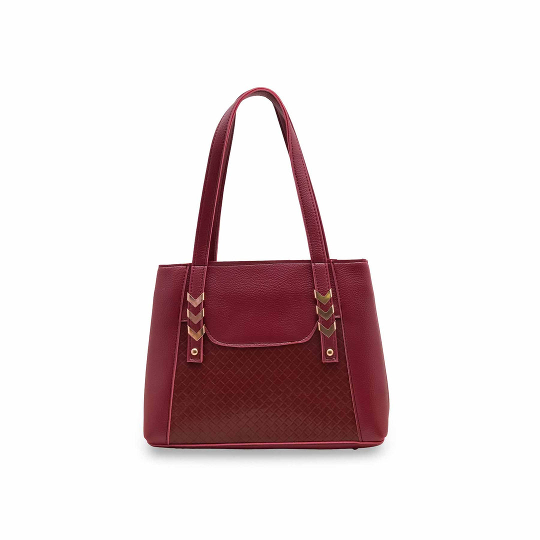 Maroon Casual Hand Bag For Women P56287