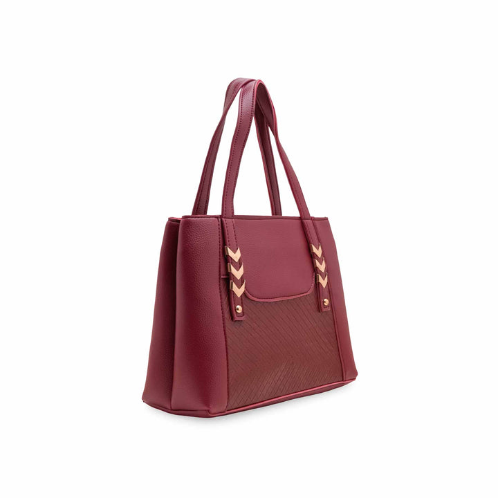 Maroon Casual Hand Bag For Women P56287