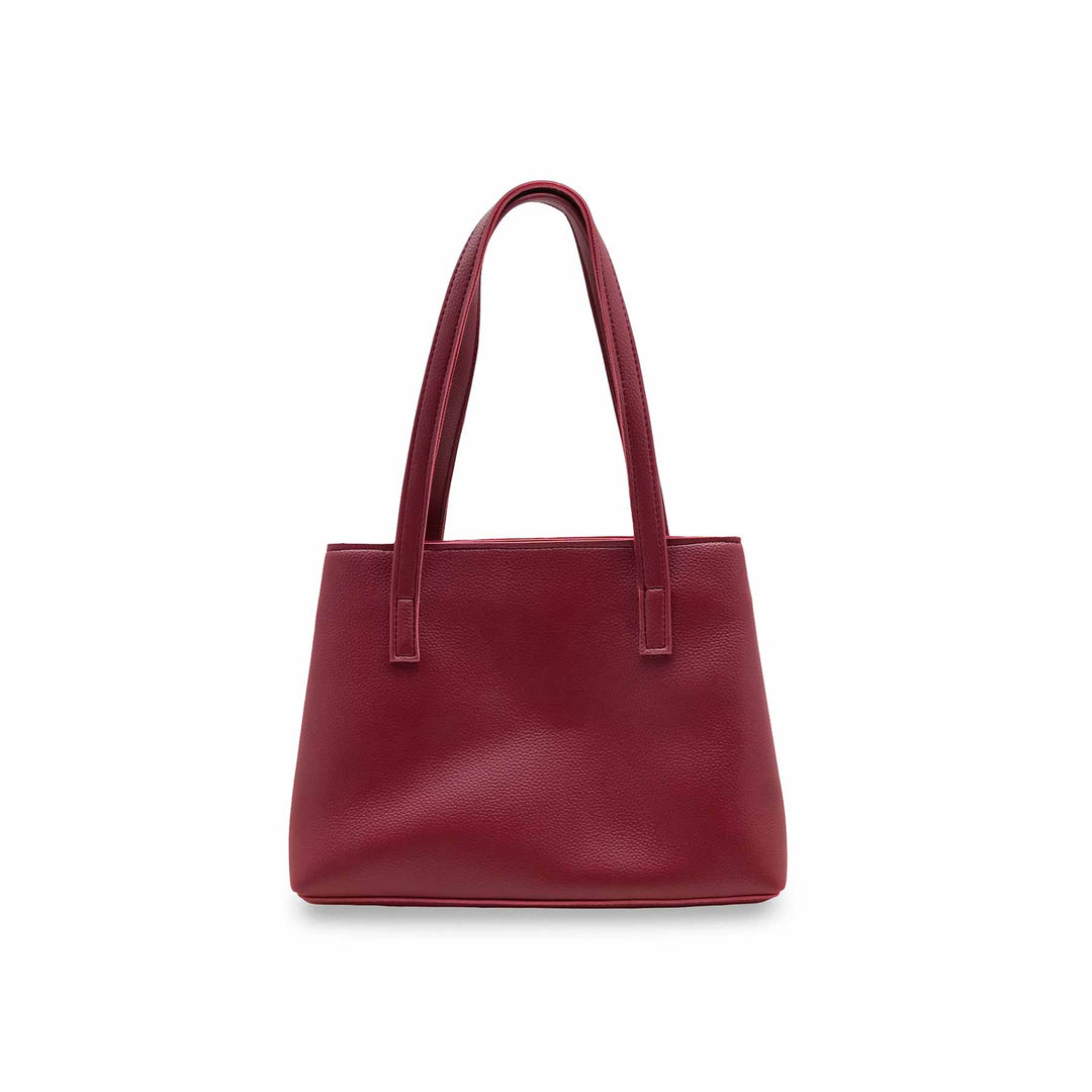 Maroon Casual Hand Bag For Women P56287