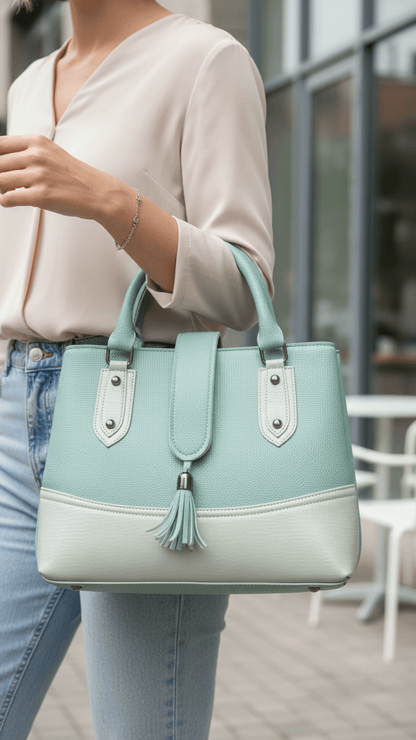 Green Casual Hand Bag For Ladies P56288