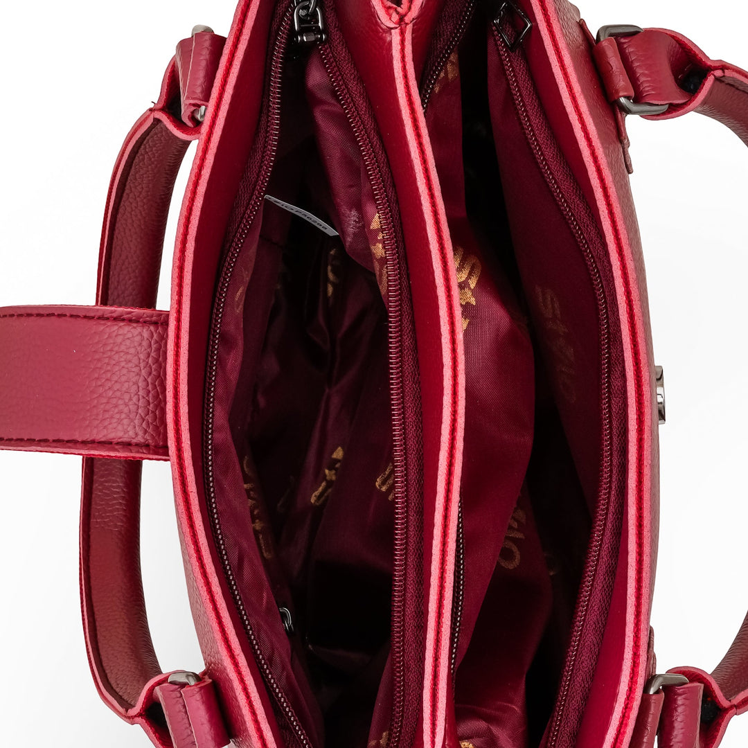 Maroon Casual Hand Bag For Ladies P56288