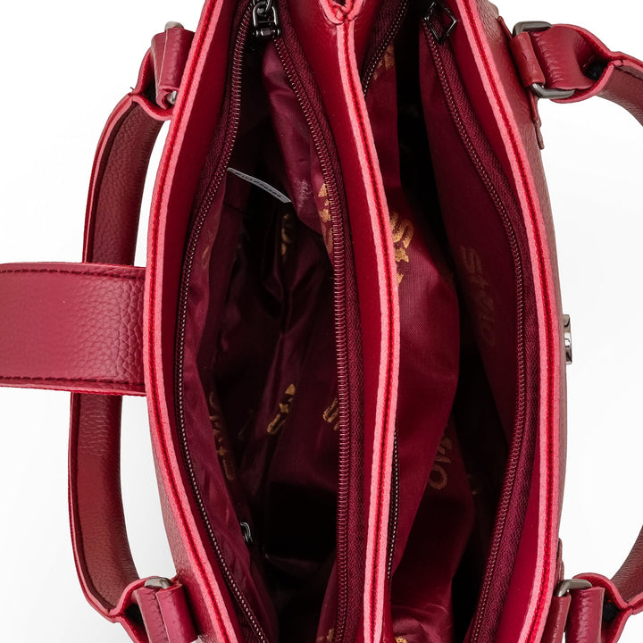 Maroon Casual Hand Bag For Ladies P56288