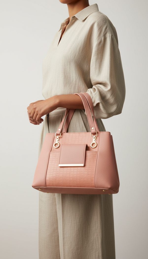 Pink Formal Hand Bag For Women P56289