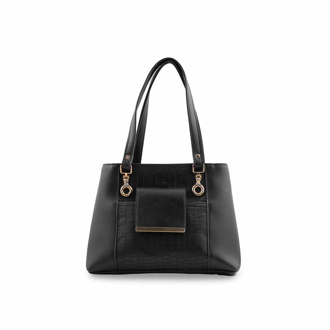 Black Formal Hand Bag For Women P56289