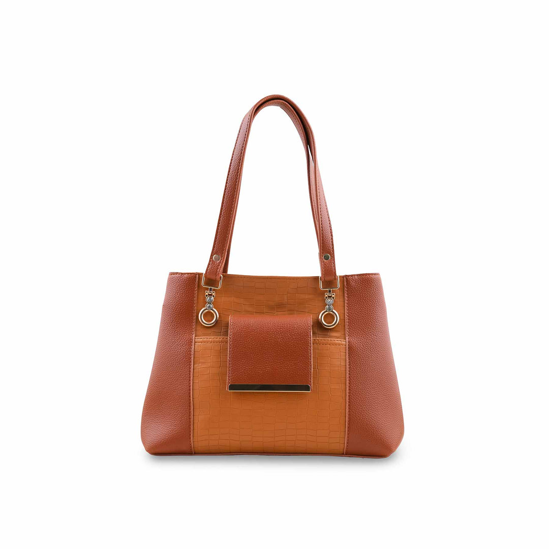 Mustard Formal Hand Bag For Women P56289