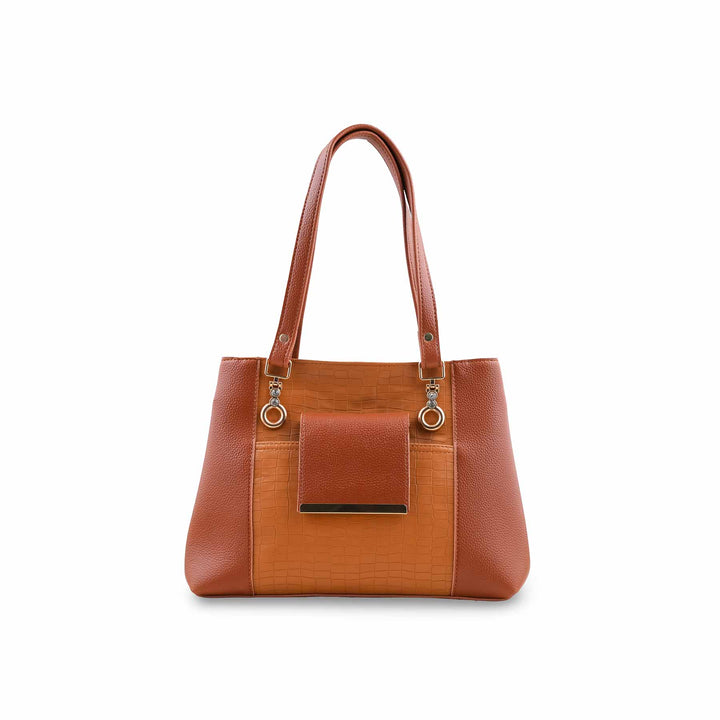 Mustard Formal Hand Bag For Women P56289