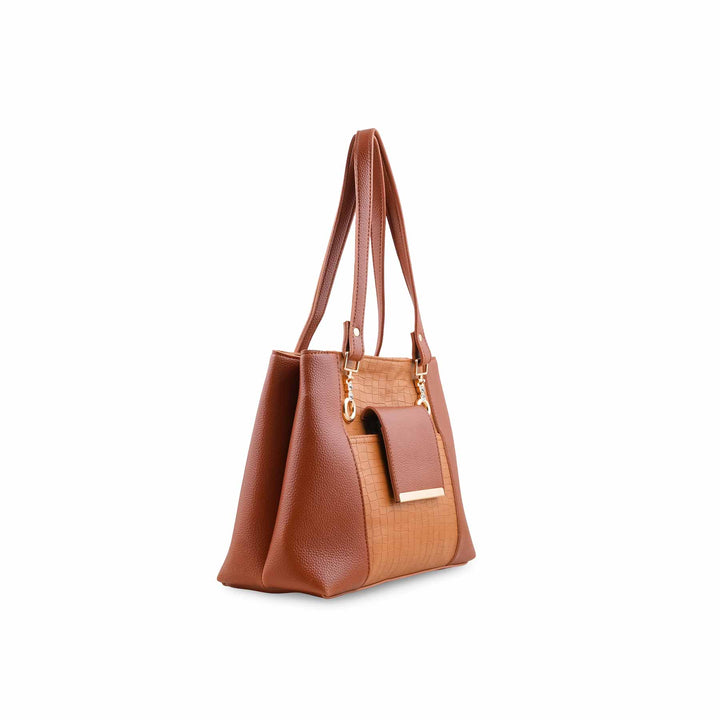 Mustard Formal Hand Bag For Women P56289
