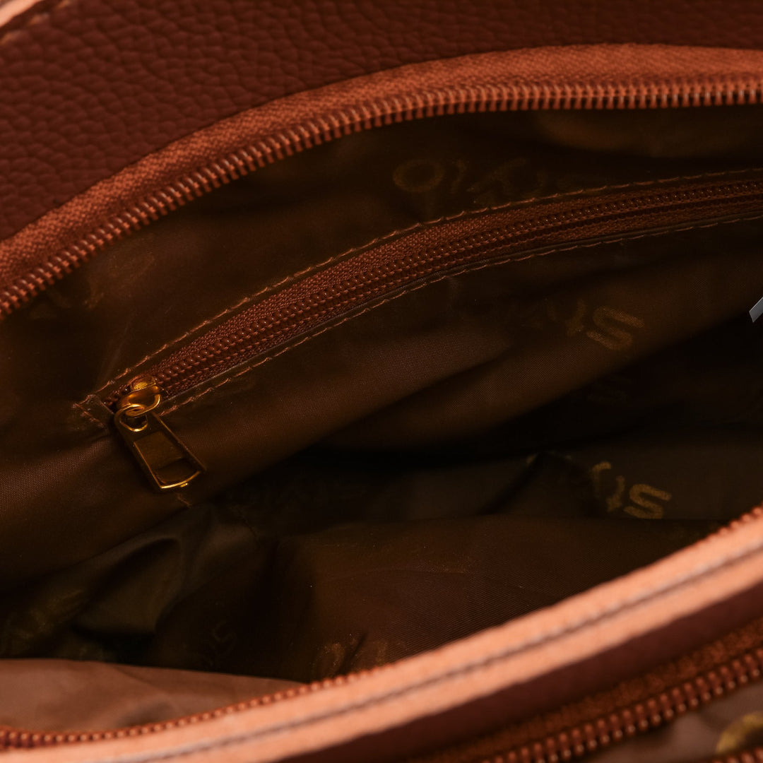 Mustard Formal Hand Bag For Women P56289