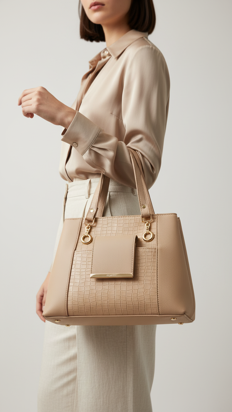 Fawn Formal Hand Bag For Women P56289