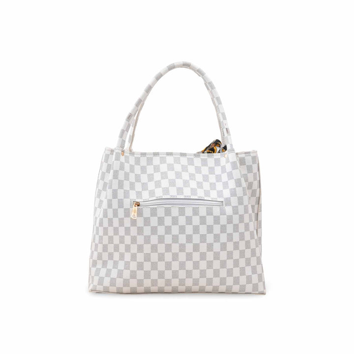 White Shoulder Bag For Women P56303