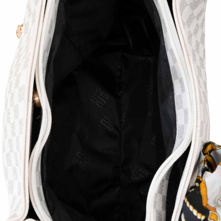 White Shoulder Bag For Women P56303