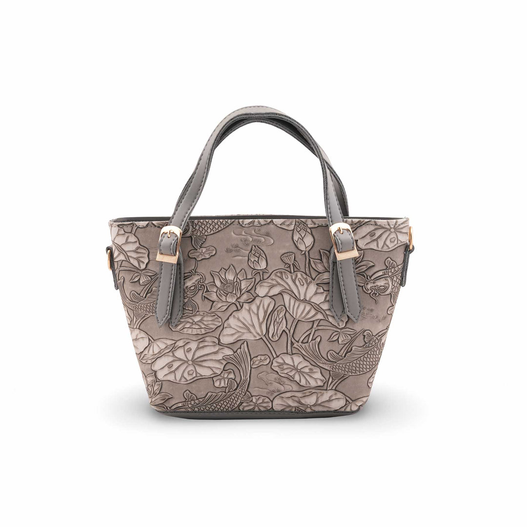 Grey Formal Hand Bag For Women P56306