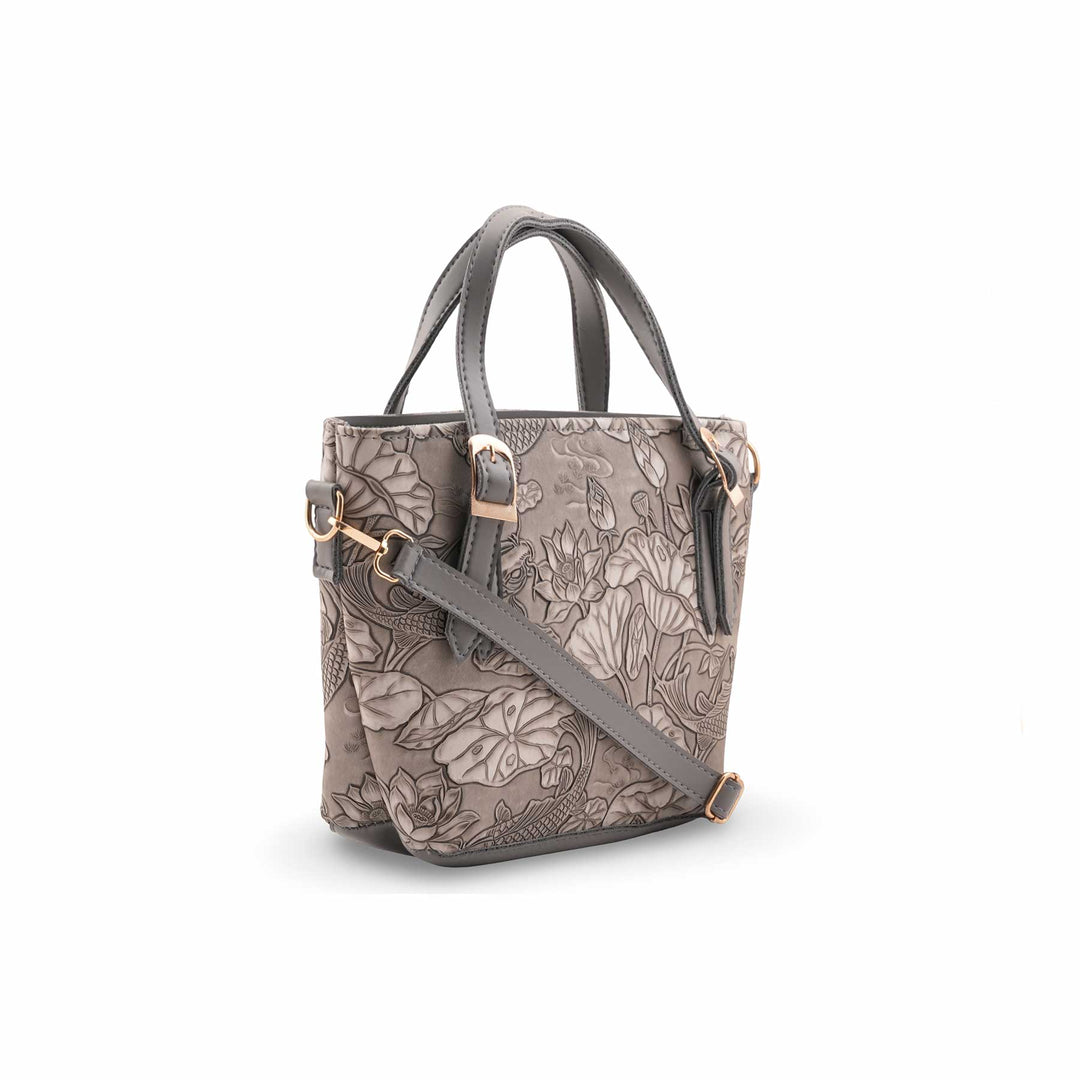 Grey Formal Hand Bag For Women P56306