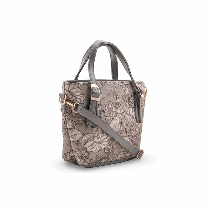 Grey Formal Hand Bag For Women P56306