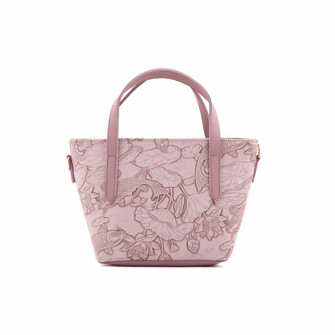 Lilac Formal Hand Bag For Ladies P56306