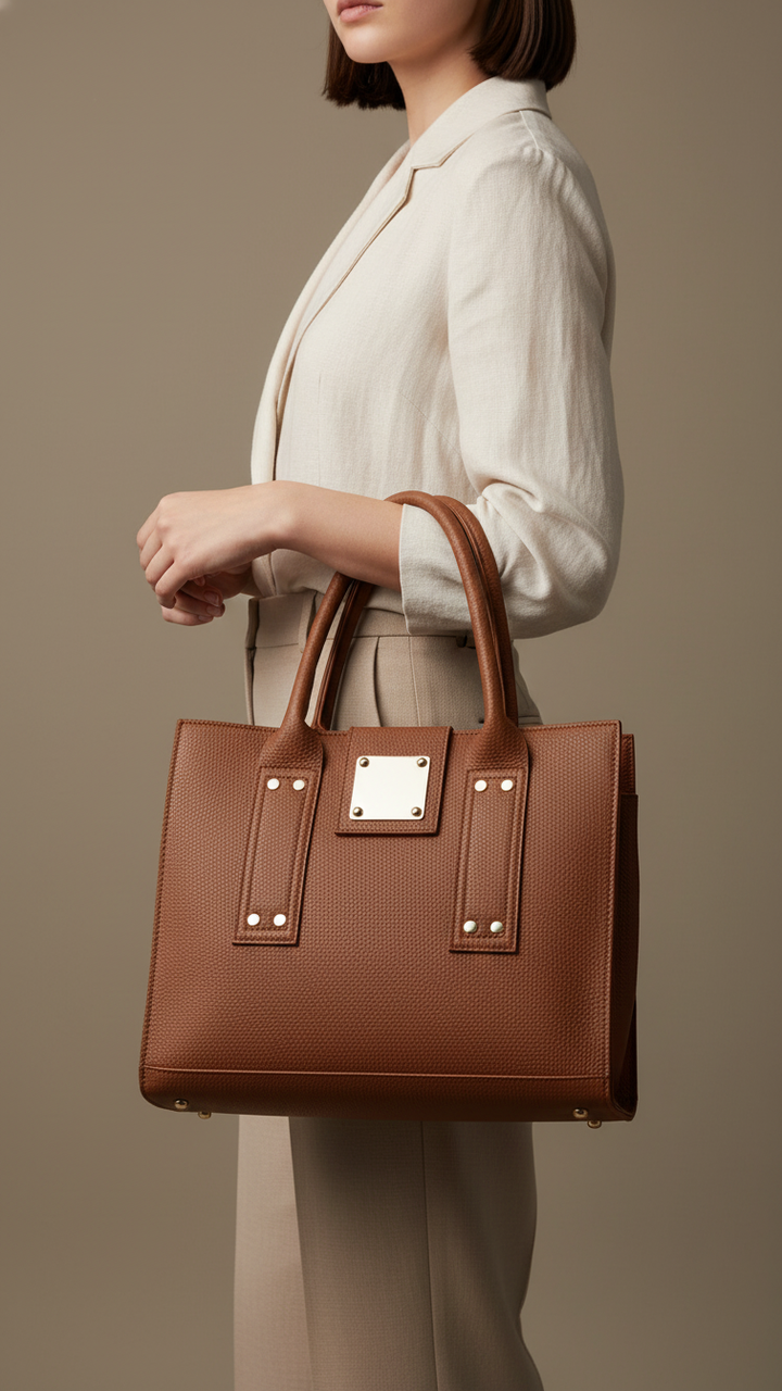 Mustard Formal Hand Bag For Women P56310