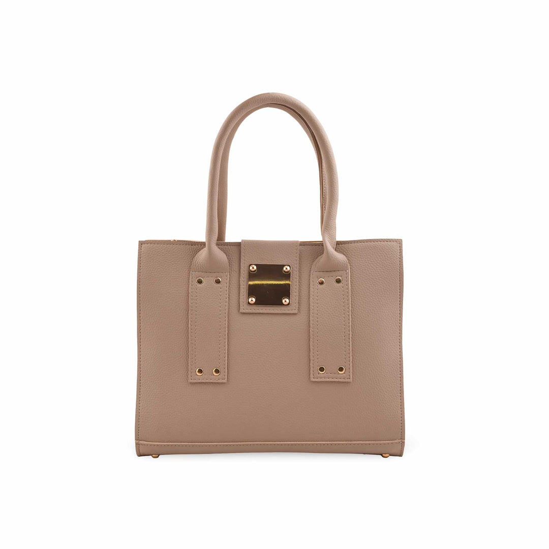 Beige Formal Hand Bag For Women P56310