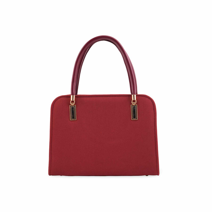 Maroon Formal Hand Bag For Women P56311