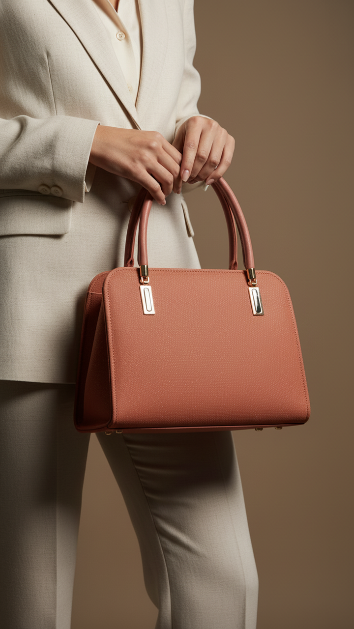 Pink Formal Hand Bag For Ladies P56311