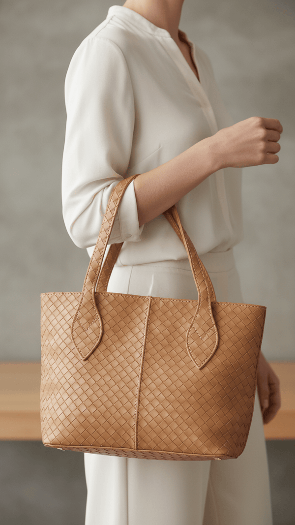 Beige Casual Shoulder Bag For Women P56321